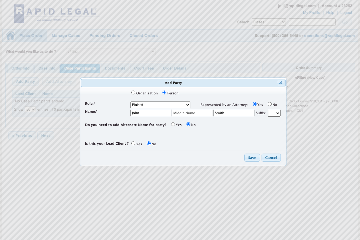 Legalconnect A Consistent LegalConnect eFiling Order Workflow Is Now Available