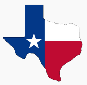 Texas Flag Map Illustration