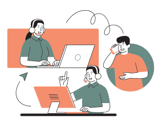 Customer support in setting up eFiling software.